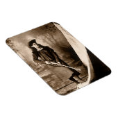 Annie Oakley恋しく思とGun、ヴィンテージ写真ポートレート マグネット (右側)