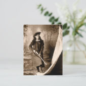 Annie Oakley恋しく思とGun、ヴィンテージ写真ポートレート 招待状 (スタンド正面)