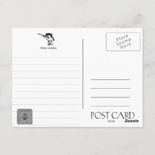 Annie Oakley 1860 - 1926 – はがき (裏面)
