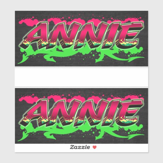 Annie Vorname Name Graffiti Aufkleber Sticker シール (シート)