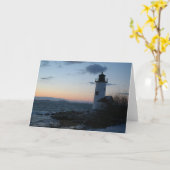 Annisquamの灯台 カード (黄色い花)