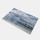 Annisquam Lighthouse, Gloucester MA c1904 ドアマット (アングル)