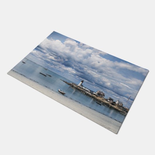 Annisquam Lighthouse, Gloucester MA c1904 ドアマット (アングル)