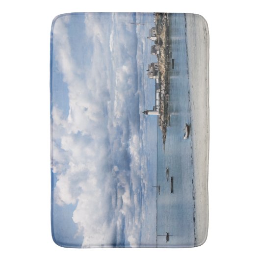 Annisquam Lighthouse, Gloucester MA c1904 バスマット (正面縦)