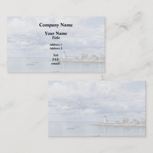 Annisquam Lighthouse, Gloucester MA c1904 名刺 (正面/裏面)