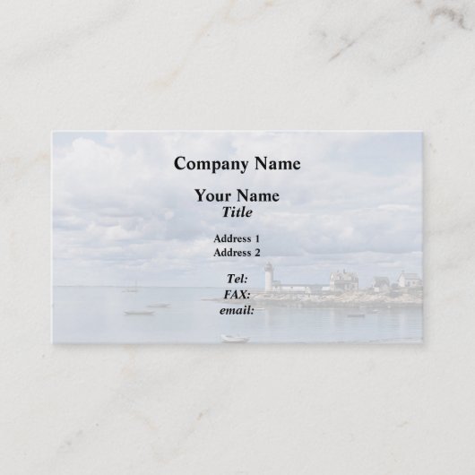 Annisquam Lighthouse, Gloucester MA c1904 名刺 (正面)