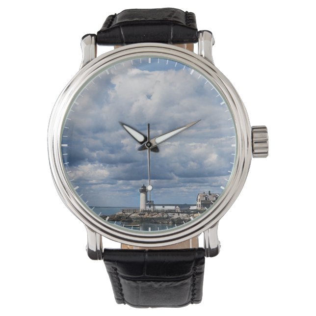 Annisquam Lighthouse, Gloucester MA c1904 腕時計 (正面)