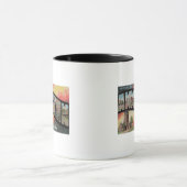 Anniston, Alabama – 大きな文字のシーン マグカップ (中央)