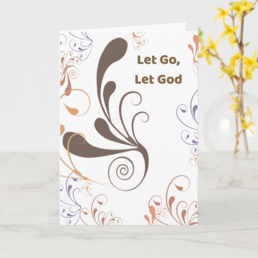 Anniversaire de rét Lâchez Lâchez Dieu Tourbillons カード (黄色い花)