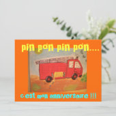 anniversaire  pompiers 招待状 (スタンド正面)