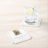 ANNIVERSARYビジネス企業のホワイトブラック金ゴールド ペーパーコースター (インサイチュ)