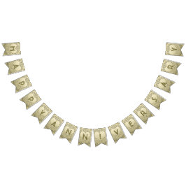 ☆ANNIVERSARY☆金ゴールドハートグリッター バンティングフラッグ