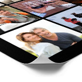 Anniversary 59 Photo Collage紙吹雪 パーソナライズされた ポスター (角)