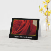 Anniversary, add text, red rose カード (黄色い花)