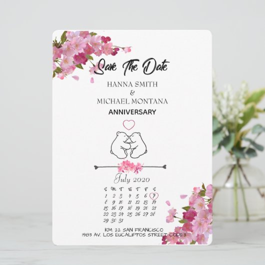 ANNIVERSARY / ANIVERSARIO 招待状 (スタンド正面)