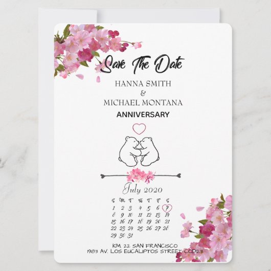 ANNIVERSARY / ANIVERSARIO 招待状 (正面)