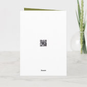 Anniversary Bunnies Smelling a Yellow Sunflower カード (裏面)