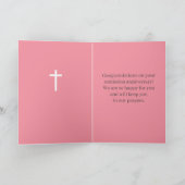 Anniversary Cancer Survivor Scripture Ephesians  カード (内部)