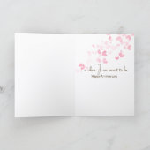 Anniversary Cats On Fence With Moon カード (内部)