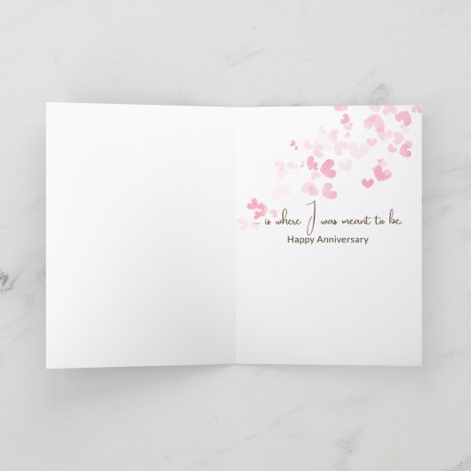 Anniversary Cats On Fence With Moon カード (内部)