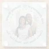Anniversary Coasters結婚、Photo Coasters ガラスコースター (裏面)