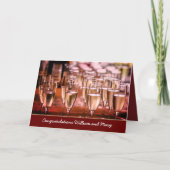 Anniversary congratulations wine glass/name/photo カード (正面)