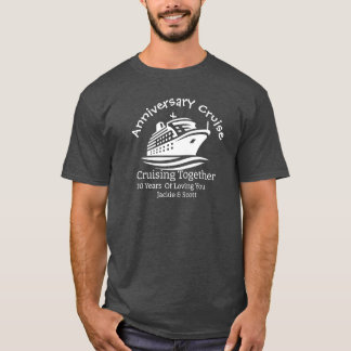 Anniversary Cruise Gray Personalize T-Shirt Tシャツ