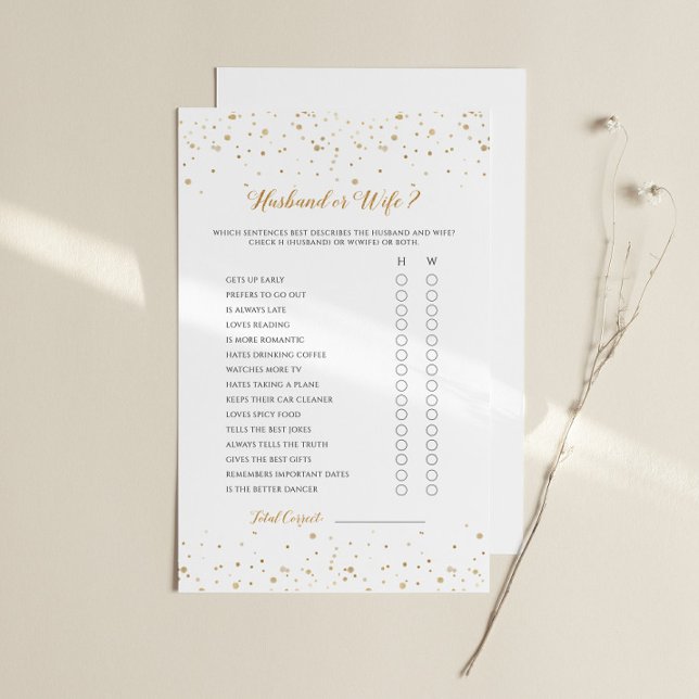 Anniversary Game Husband or Wife - GAC37c (Anniversary Game Husband or Wife )