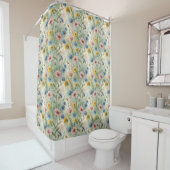 Anniversary Home Gift Pastel Wildflower Curtain シャワーカーテン (インサイチュ)