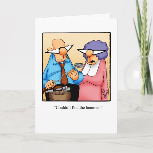 Anniversary Humor Greeting Card For Him カード (正面)