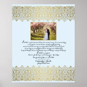 Anniversary, Love Chapter 1 Corinthians 13 w Photo ポスター