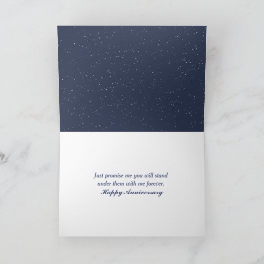 Anniversary Moon And Stars カード (内部)