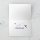 Anniversary of Loss of Loved One Single Flower カード (内部)