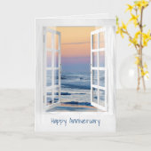 Anniversary Open Ocean Window カード (黄色い花)