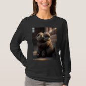 Anniversary Otter Present Sweet Huggable Otter  3 Tシャツ (正面)