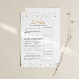 Anniversary Party Game 1976 Trivia - GAC37h