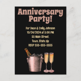 Anniversary party invitations インビテーションポストカード