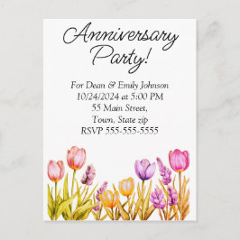 Anniversary party invitations インビテーションポストカード