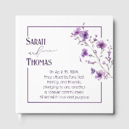 Anniversary Party Purple Flowering Branch ゲストブック