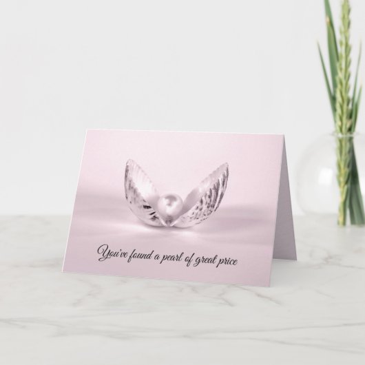 Anniversary Pearl in Seashell カード (正面)
