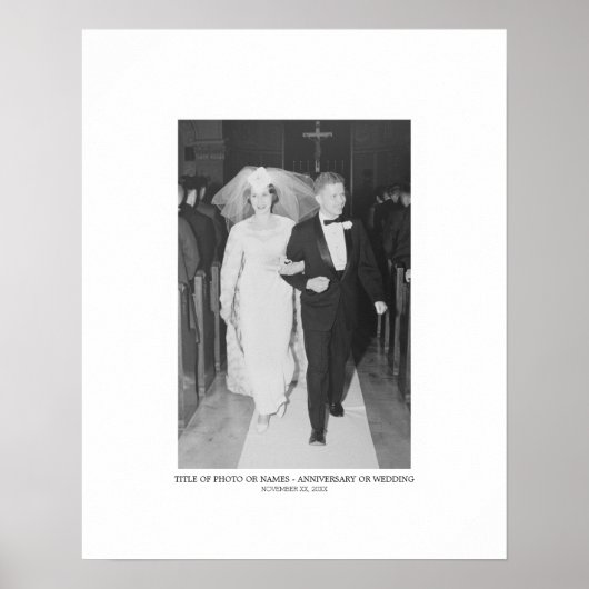 Anniversary Photo 縁ど with  sign Guest Book ポスター (正面)