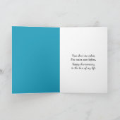 Anniversary Rainbow Splashing In a Puddle カード (内部)