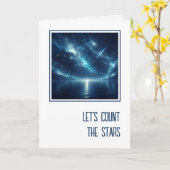 Anniversary Shooting Star Over Water カード (黄色い花)