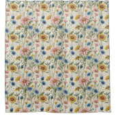 Anniversary Shower Curtain Soft Floral Surprise シャワーカーテン (正面)