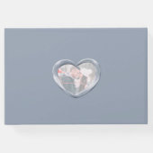 Anniversary Silverの結婚写真ハート25年 ゲストブック (裏面)