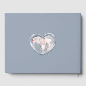 Anniversary Silverの結婚写真ハート25年 ゲストブック (裏面)