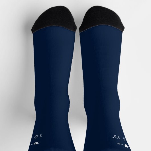 Anniversary Socks | Dark Blue ソックス (上部)