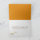 Anniversary Starfish on Sunset Beach カード (内部)