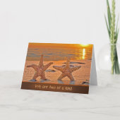 Anniversary Starfish on Sunset Beach カード (正面)