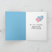 Anniversary Teddy Bears Flowers カード (内部)